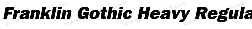 Franklin Gothic Heavy Regular字体转换